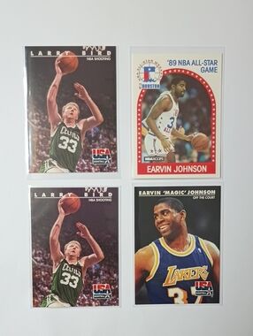 Larry Bird And Magic Johnson Basketball Cards